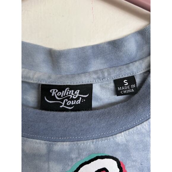 Rolling Loud 23 Miami AOP Sunshine Delight Cloud Dye Lineup T-Shirt Tee Shirt S - Picture 3 of 5